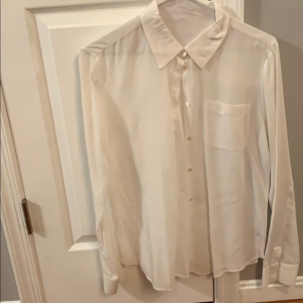 White women’s button down shirt - J Brand